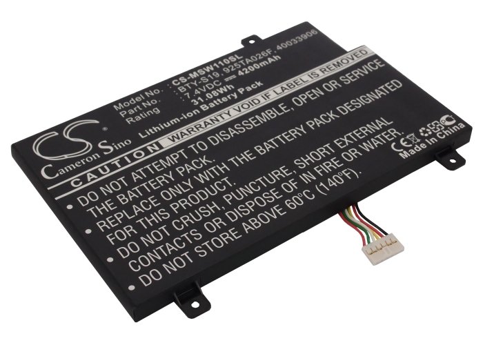 CS kannettavan akku MSI BTY-S19 4200mAhmAh