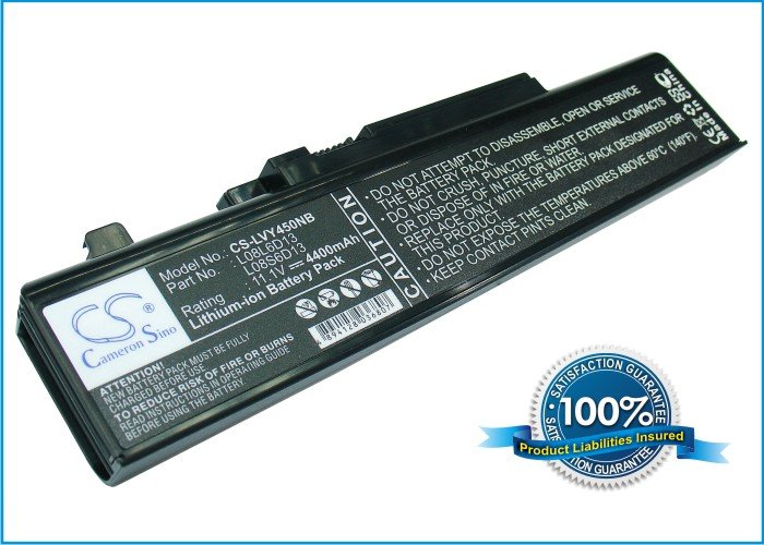 CS kannettavan akku Lenovo 55Y2054, L08L6D13, L08O6D13, L08S6D13 4400mAh