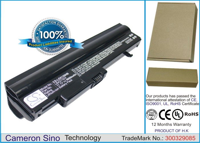 CS kannettavan akku LG LBA211EH, LB3211EE, LB3511EE, LB6411EH, LBA211EH 6600mAh
