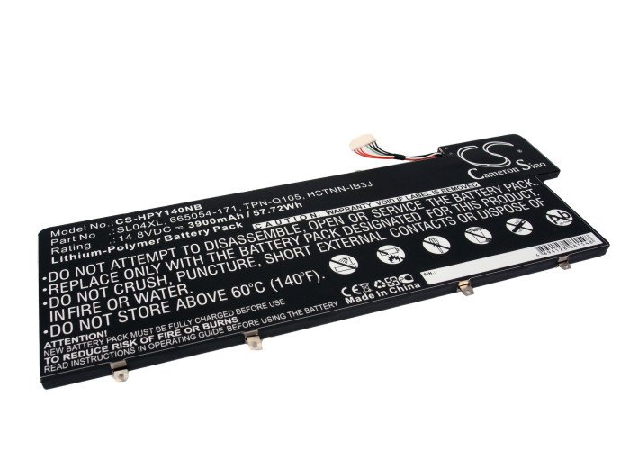 CS kannettavan akku HP SL04XL, 665054-171, TPN-Q105, HSTNN-IB3J 3900mAh