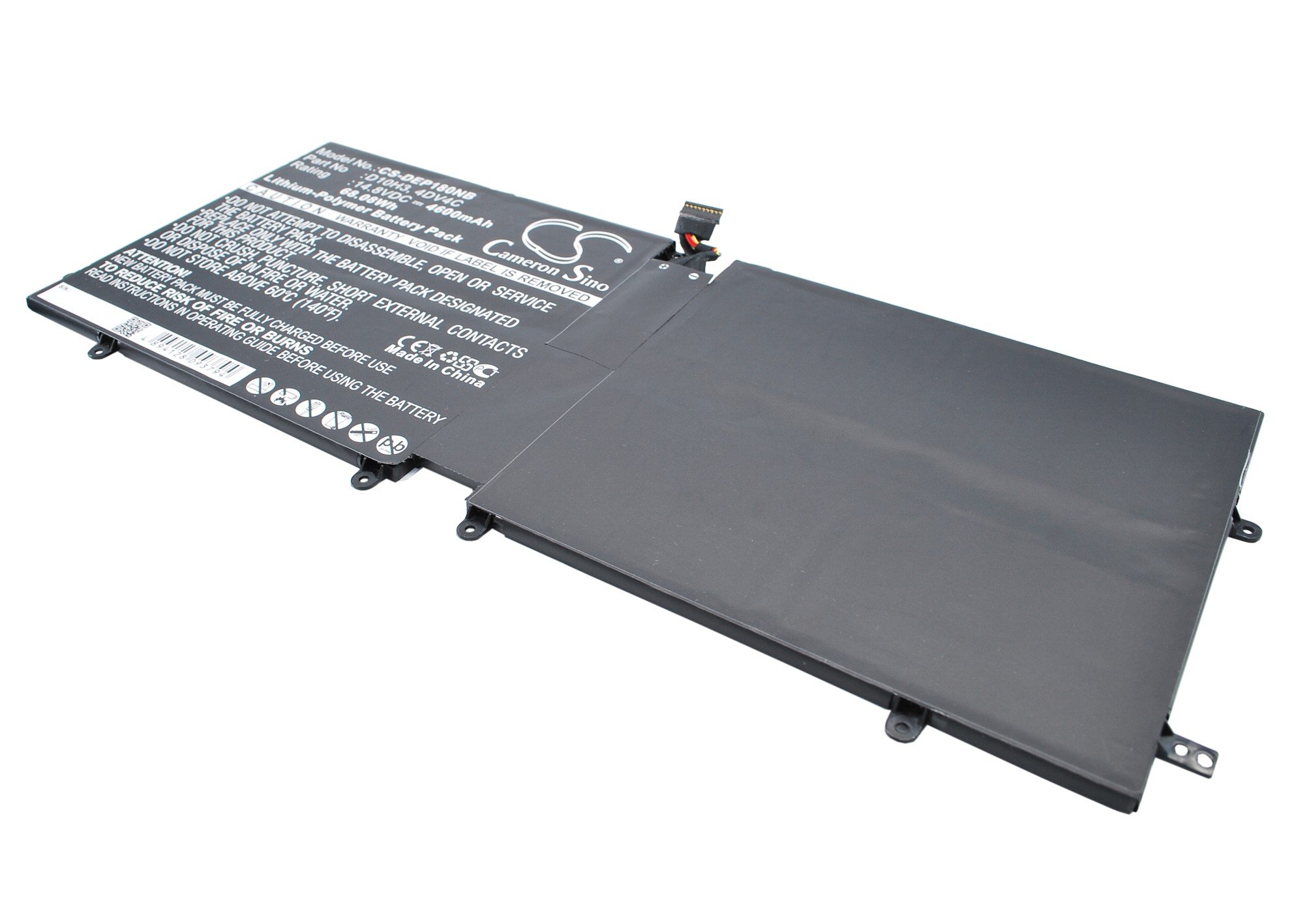 DELL D10H3, 4DV4C kannettavan akku 4600mAh