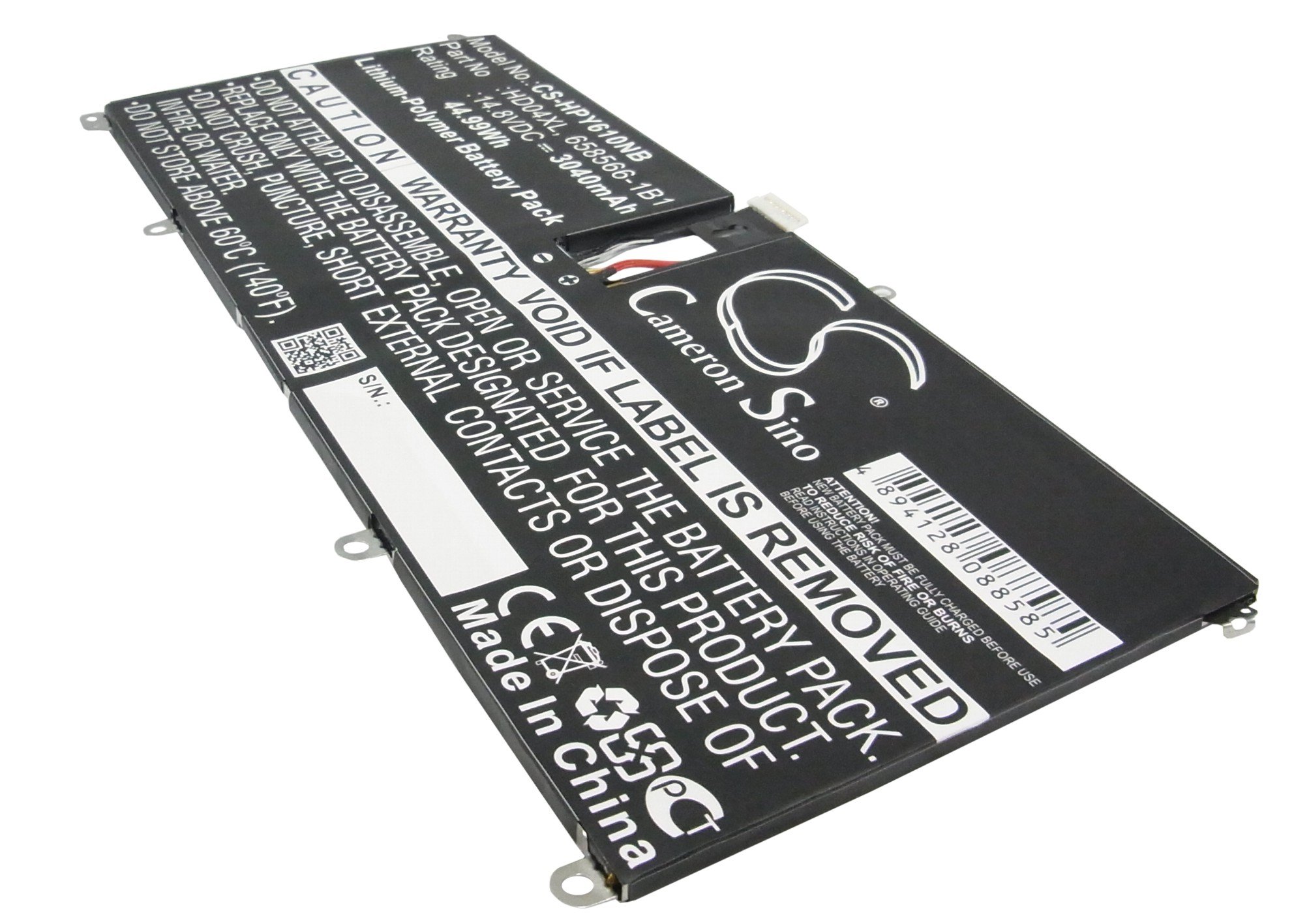 HP HD04XL, 685866-1B1, 685989-001 laptop battery 3040mAh