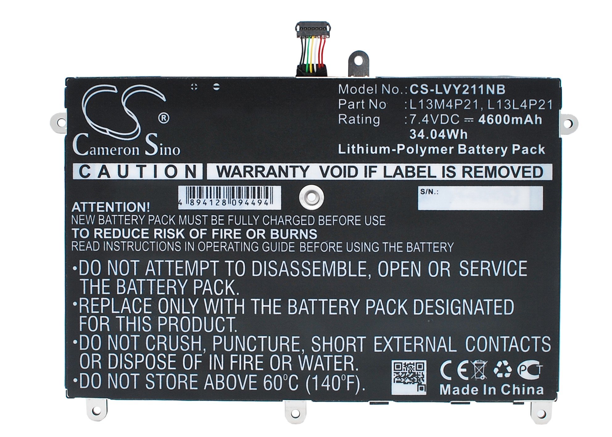 Lenovo L13M4P21 laptop battery 4600mAh
