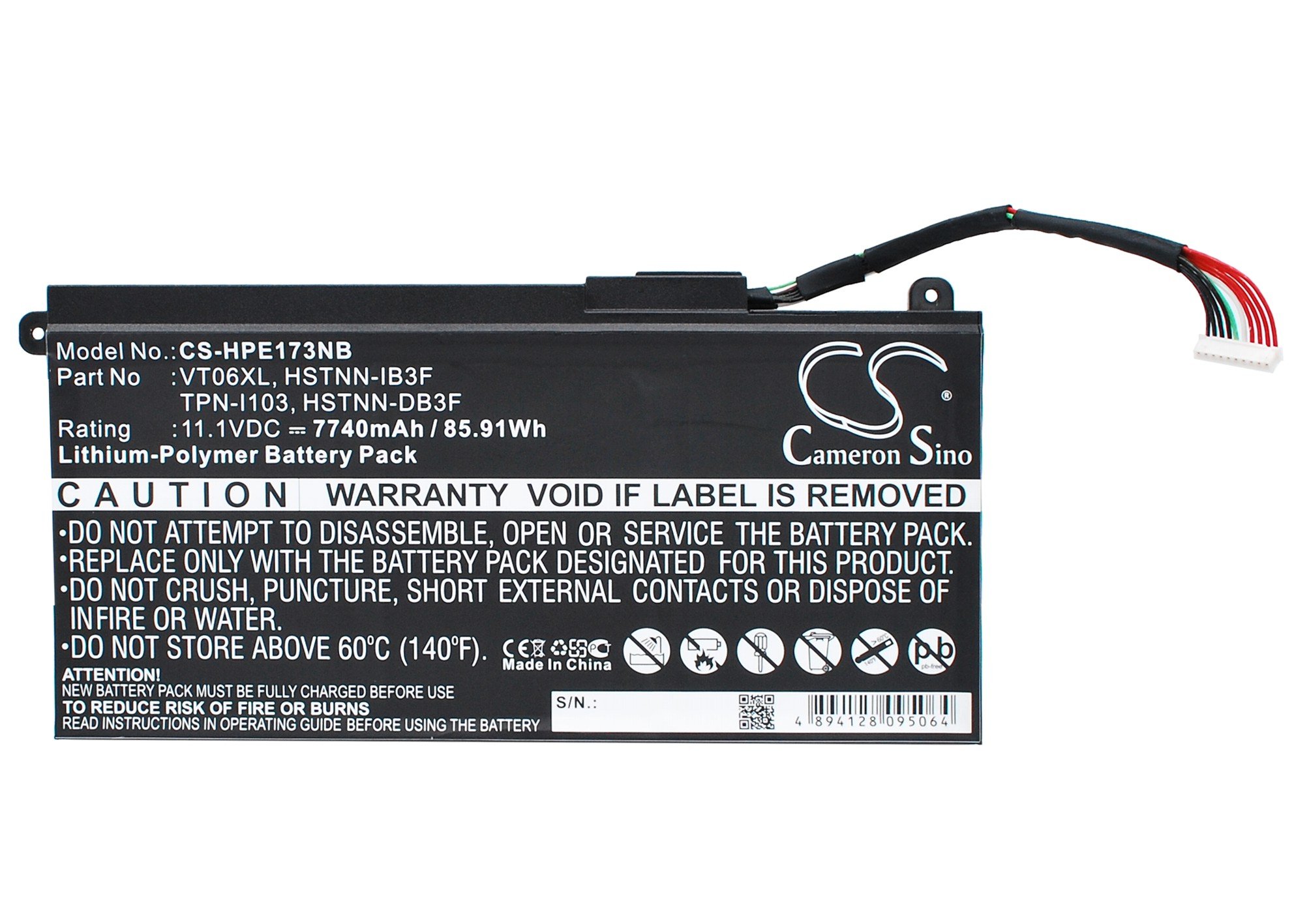 CS sülearvuti akku HP Envy 17-3000, Envy 17T-3000 7740mAh