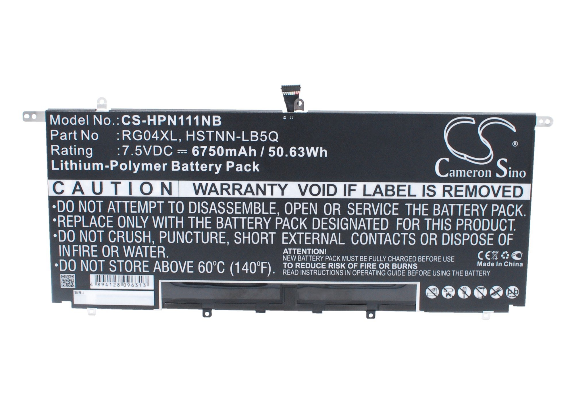 CS laptop battery Hp Spectre 13-3000, TPN-F111 6750mAh