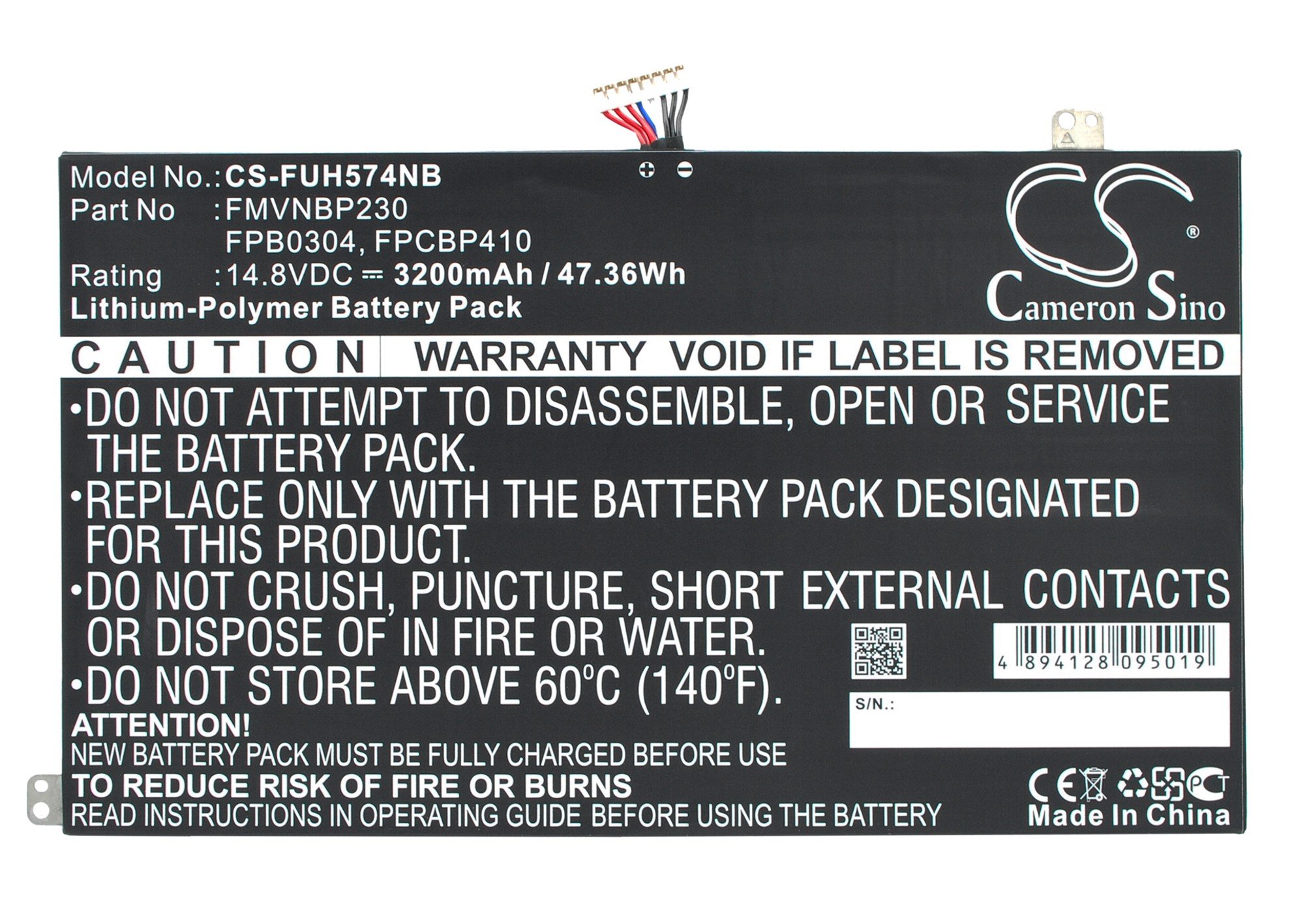 CS sülearvuti akku Fujitsu Lifebook UH574 3200mAh