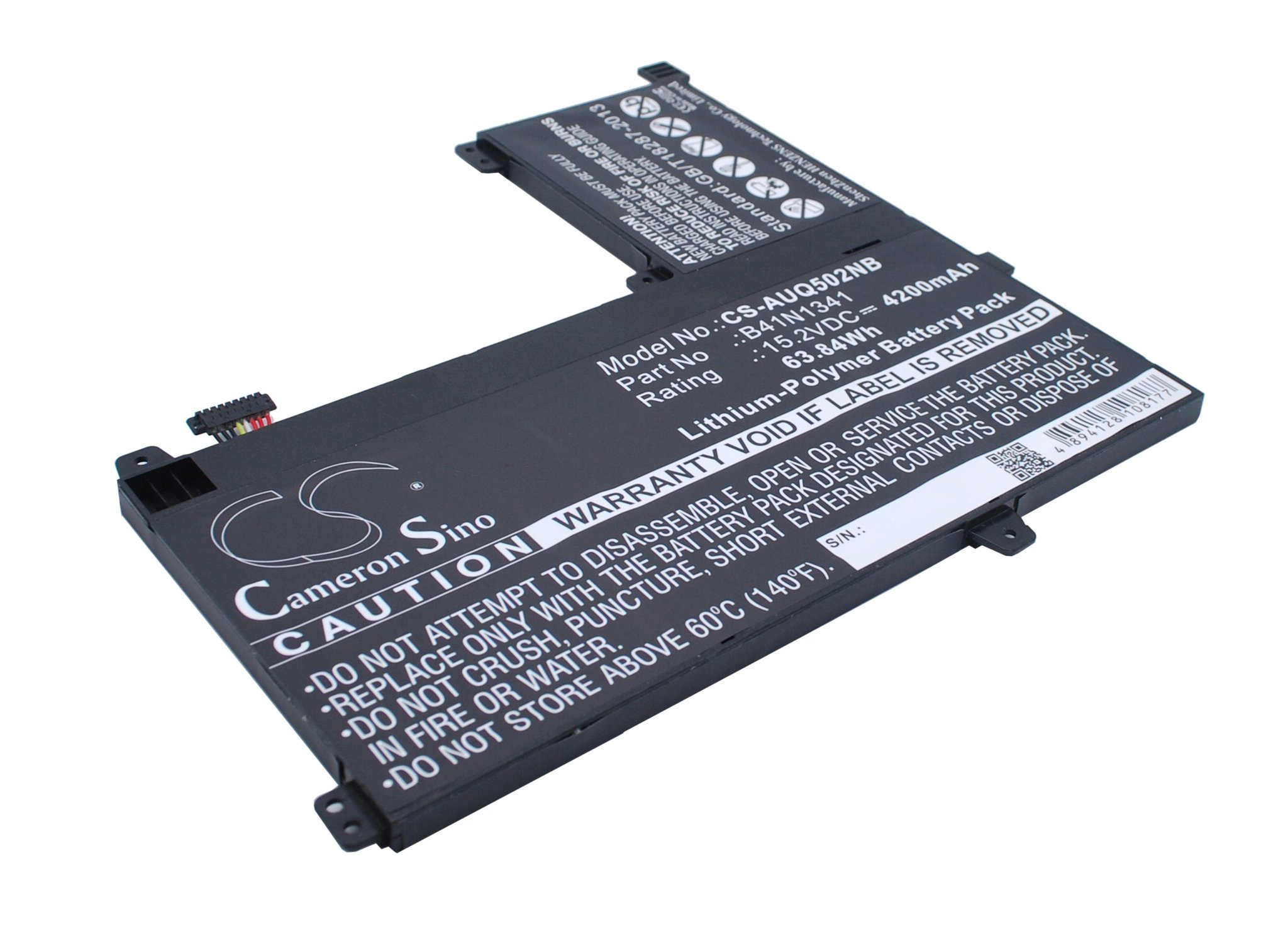 CS  kannettavan akku Asus B41N1341, 0B200-00960000 4200mAh