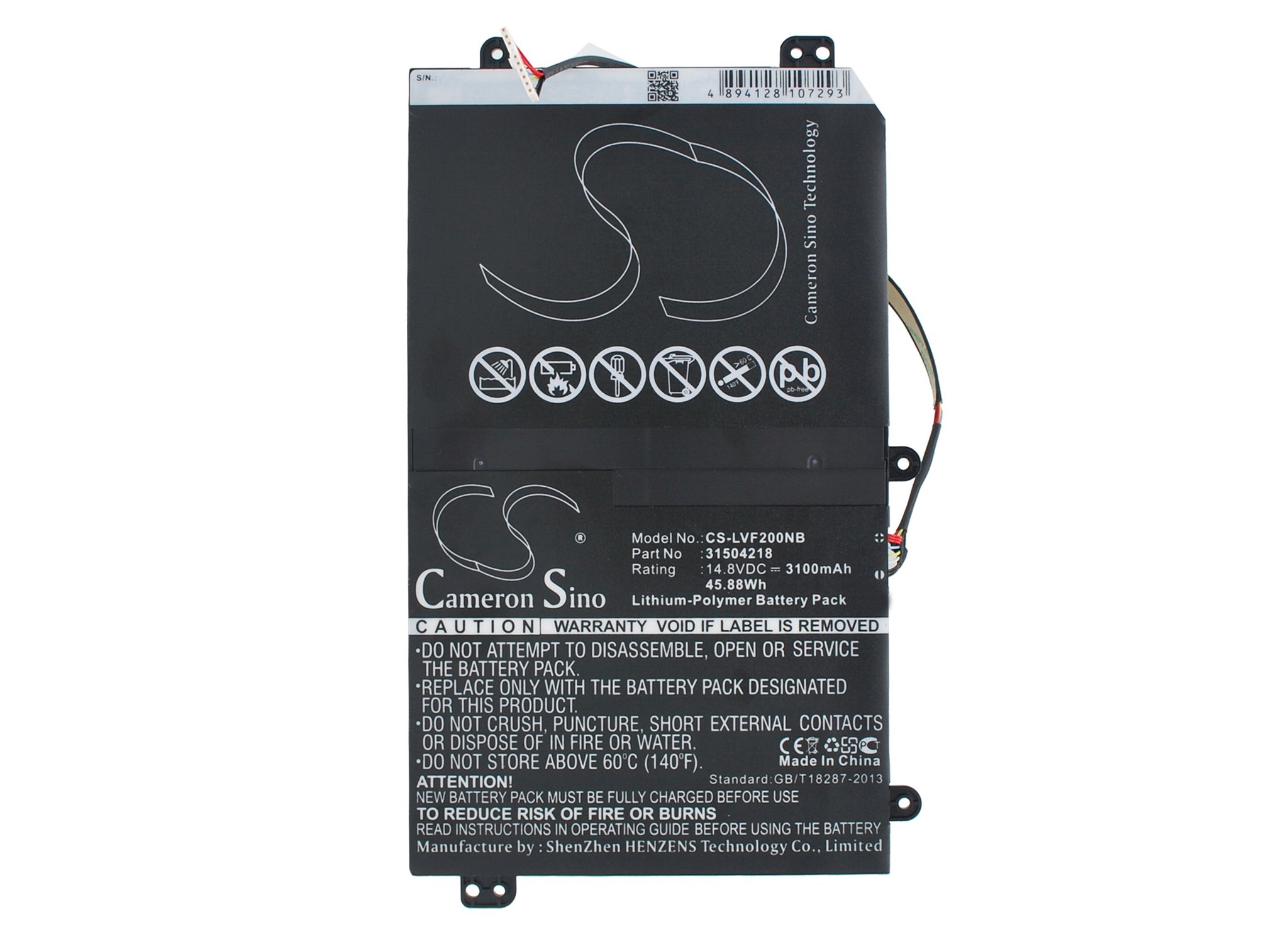 CS  kannettavan akku Lenovo 31504218 3100mAh