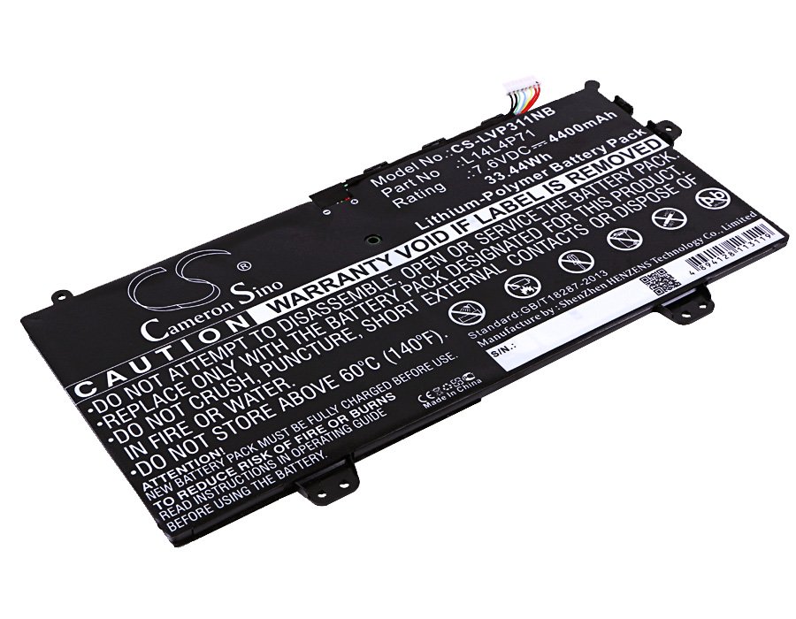 CS kannettavan akku Lenovo L14L4P71, 5B10G75096, L14M4P71, 5B10G52141 4400mAh Li-PL