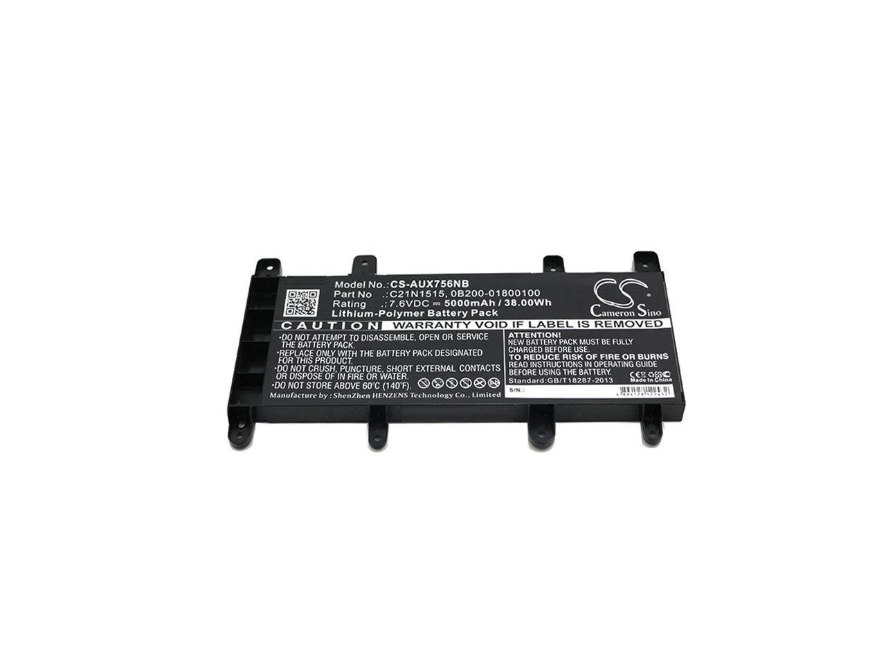 CS laptop akumulators Asus C21N1515, 0B200-01800100 5000mAh Li-PL