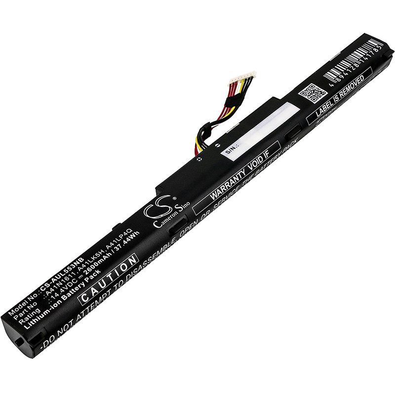 CS kannettavan akku ASUS A41N1611 4-cell 2600mAh 14.4V