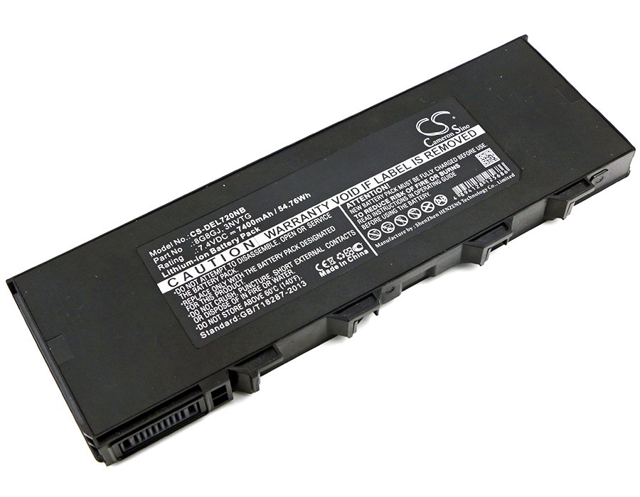 CS sülearvuti aku DELL Latitude 12 Rugged Extreme 720, Latitude 7204, 3NVTG, 8G8GJ 7.4V 7400mAh Li-ion