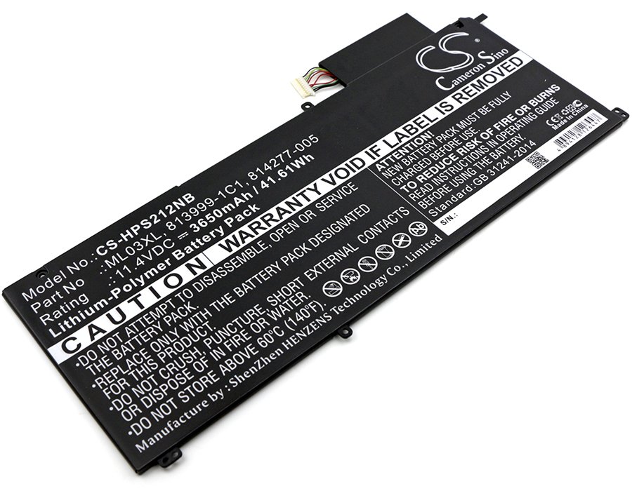 CS kannetavan akku HP Spectre X2 12