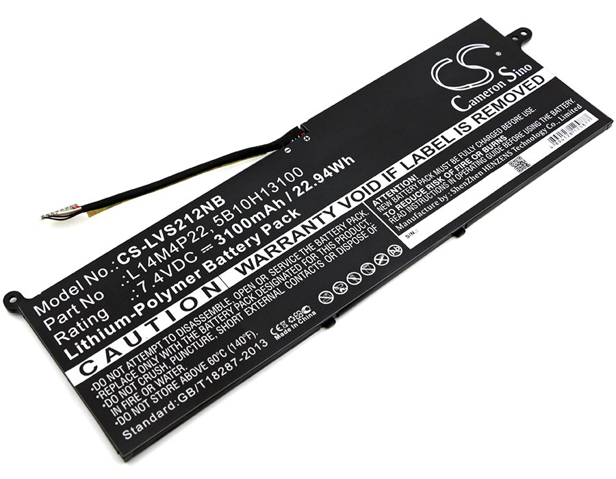 CS kannetavan akku Lenovo IdeaPad S21E-20, L14M4P22 7.4V 3100mAh Li-Polymer