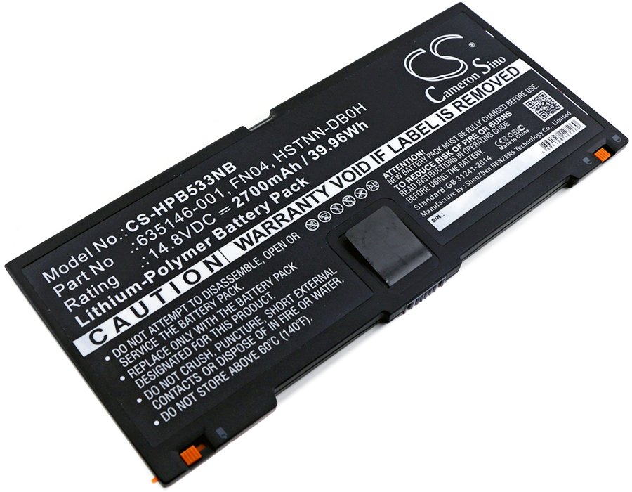 CS kannetavan akku HP ProBook 5330m, 634818-271, 635146-001, FN04 14.80V 2700mAh Li-Polymer