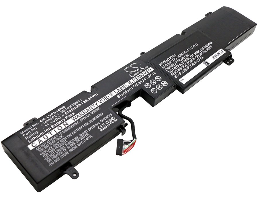 CS kannetavan akku Lenovo IdeaPad Y900, IdeaPad Y910, 14M6P21, 5B10H35531 11.10V 8100mAh Li-ion