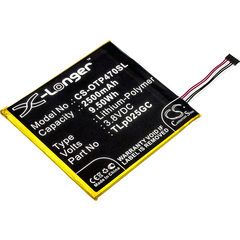 Alcatel TLp025GC 2500mAh Li-PL tālruņa akumulators
