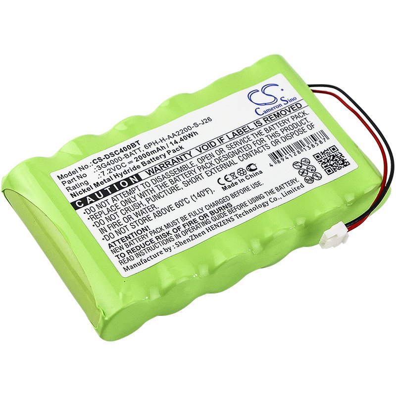 DSC 3G4000-BATT, 6PH-H-AA2200-S-J26 drošības sistēmas akumulators 2000mAh