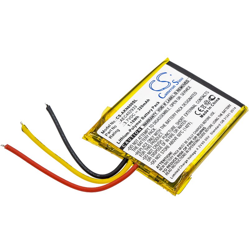 AKG AEC402933 kuulokkeen akku 320mAh