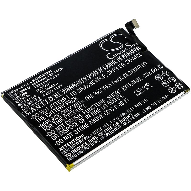 Gionee BL-N6020A 6000mAh talruna akumulatoru