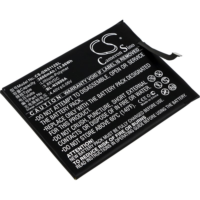 Gionee BL-N3600A 3600mAh talruna akumulatoru