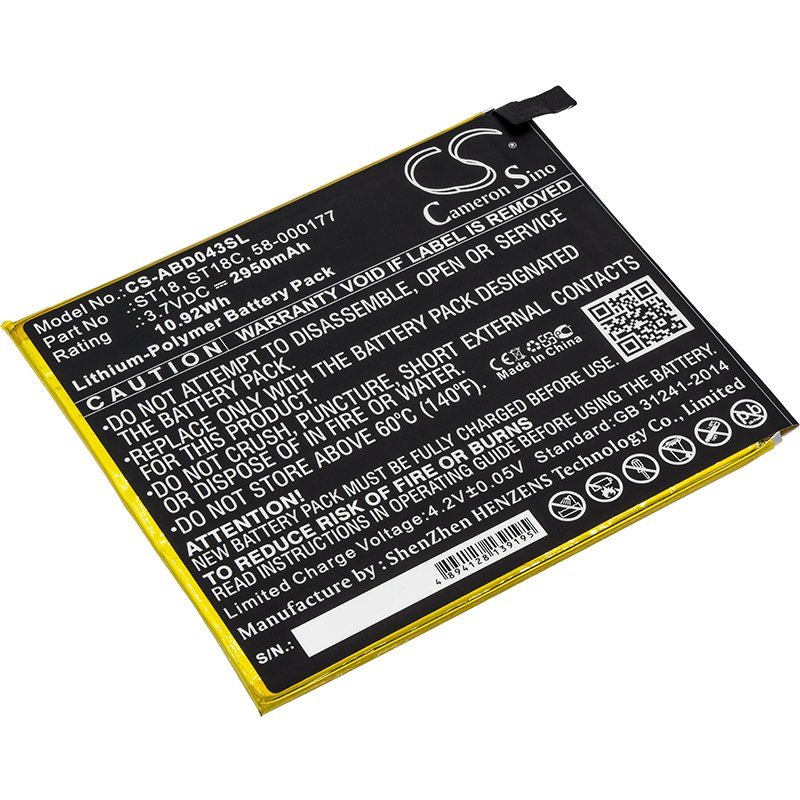 Amazon 58-000177 Li-poly tablet akku 2950mAh