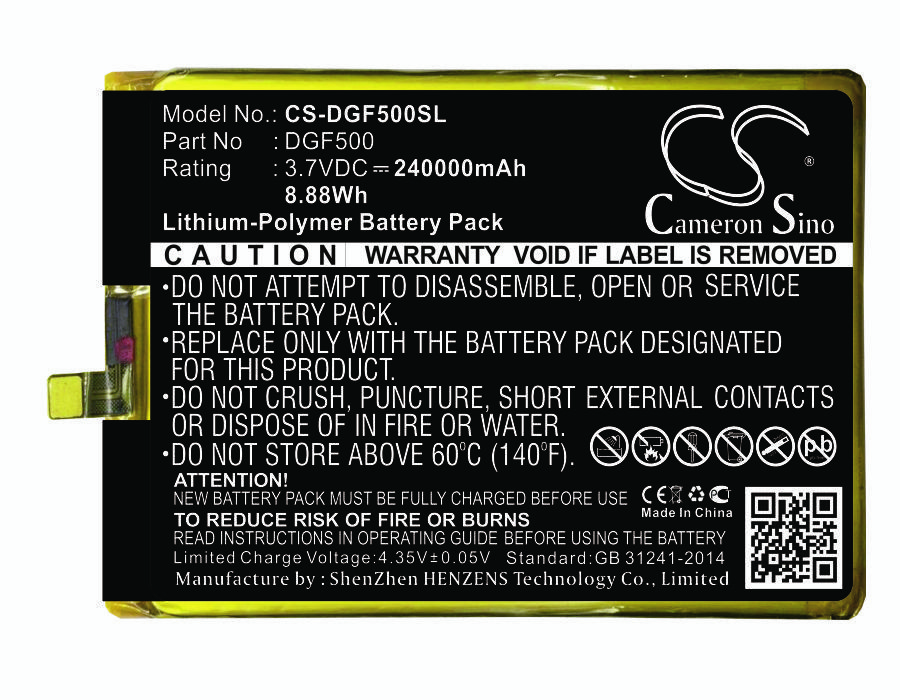 Doogee F5 tālruņa akumulators Li-poly 2400mAh