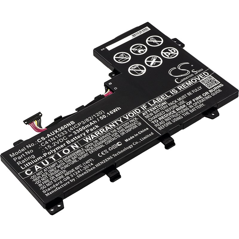 Asus 0B200-02010200, C41N1533 аккумулятор для ноутбука 3300mAh