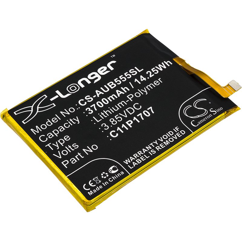 Asus 0B200-02880000, C11P1707 3700mAh Li-PL аккумулятор для телефона