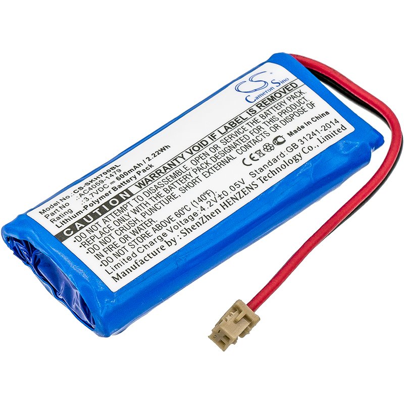 Socket Mobile AC4059-1479 barcode scanner battery 600mAh