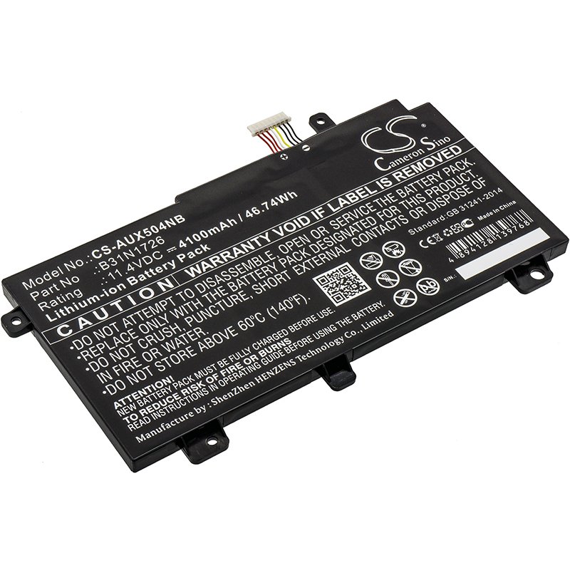 Asus 0B200-02910000, B31N1726 Li-ion аккумулятор ноутбука 4100mAh