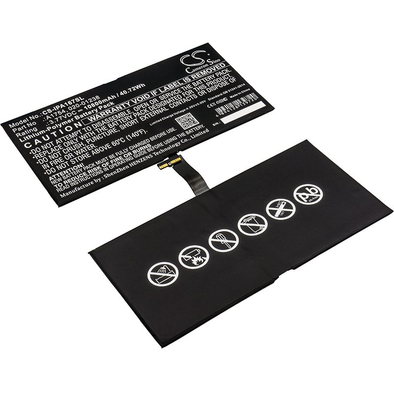 Apple 020-01238, A1754 Li-PL tablet battery 10800mAh