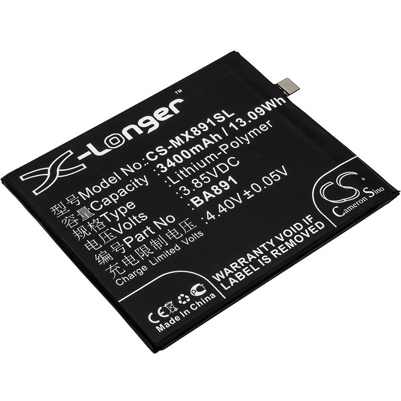Meizu BA891 Li-Poly аккумулятор телефона 3400mAh