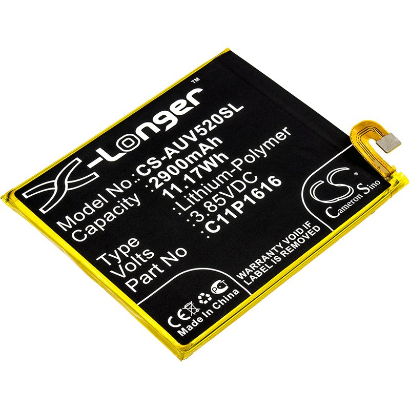 Asus 0B200-02480000, C11P1616 2900mAh Li-Poly аккумулятор телефона