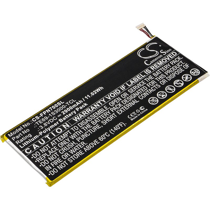 Fisher-Price TE69-1S3000-TCL 2900mAh Li-PL tablet battery