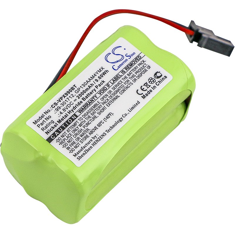 Visonic 99-301712 4.8V 2000mAh Ni-MH turvajärjestelmän akku
