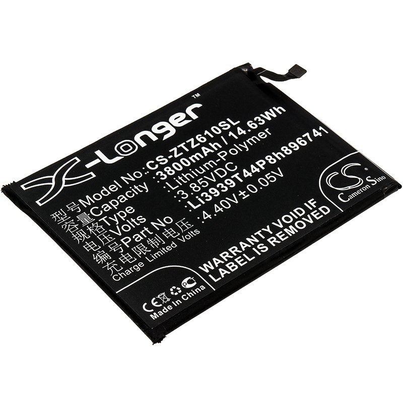 ZTE Li3939T44P8h896741 3800mAh Li-PL talruna akumulators