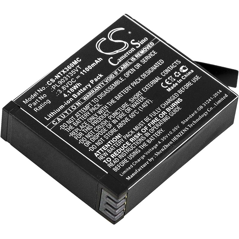 Insta360 PL903135VT kaamera aku 1100mAh Li-ion