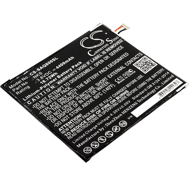 Sprint AQT80, Slate 80 4400mAh Li-PL tablet battery