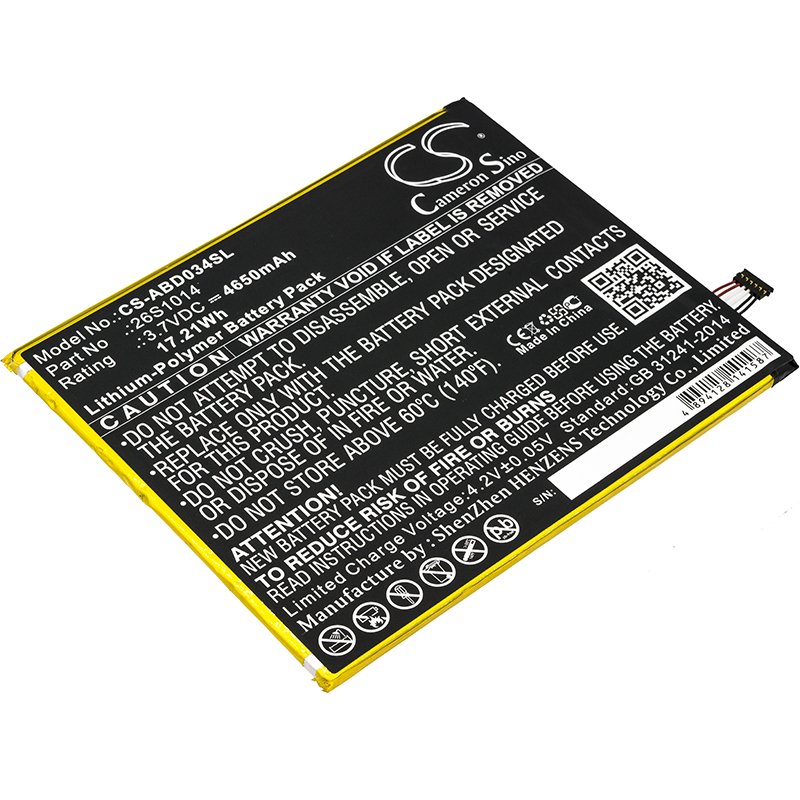 Amazon 26S1014 Li-Poly tablet battery 4650mAh