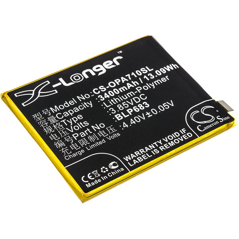 OPPO BLP683 3400mAh Li-Polymer tālruņa akumulatoru
