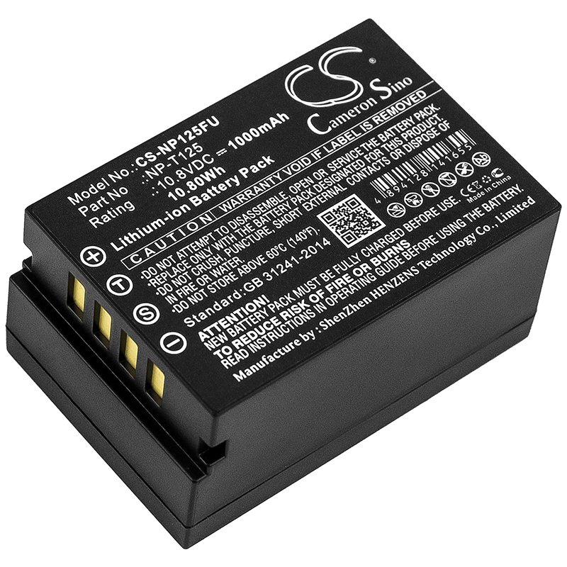 Fujifilm NP-T125 kameras akumulatoru 1000mAh