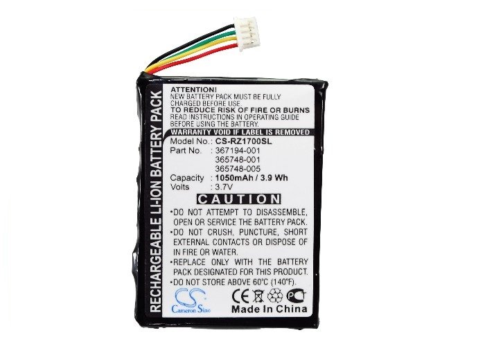 HP iPAQ RZ1700 аккумулятор Li-ion 1050mAh
