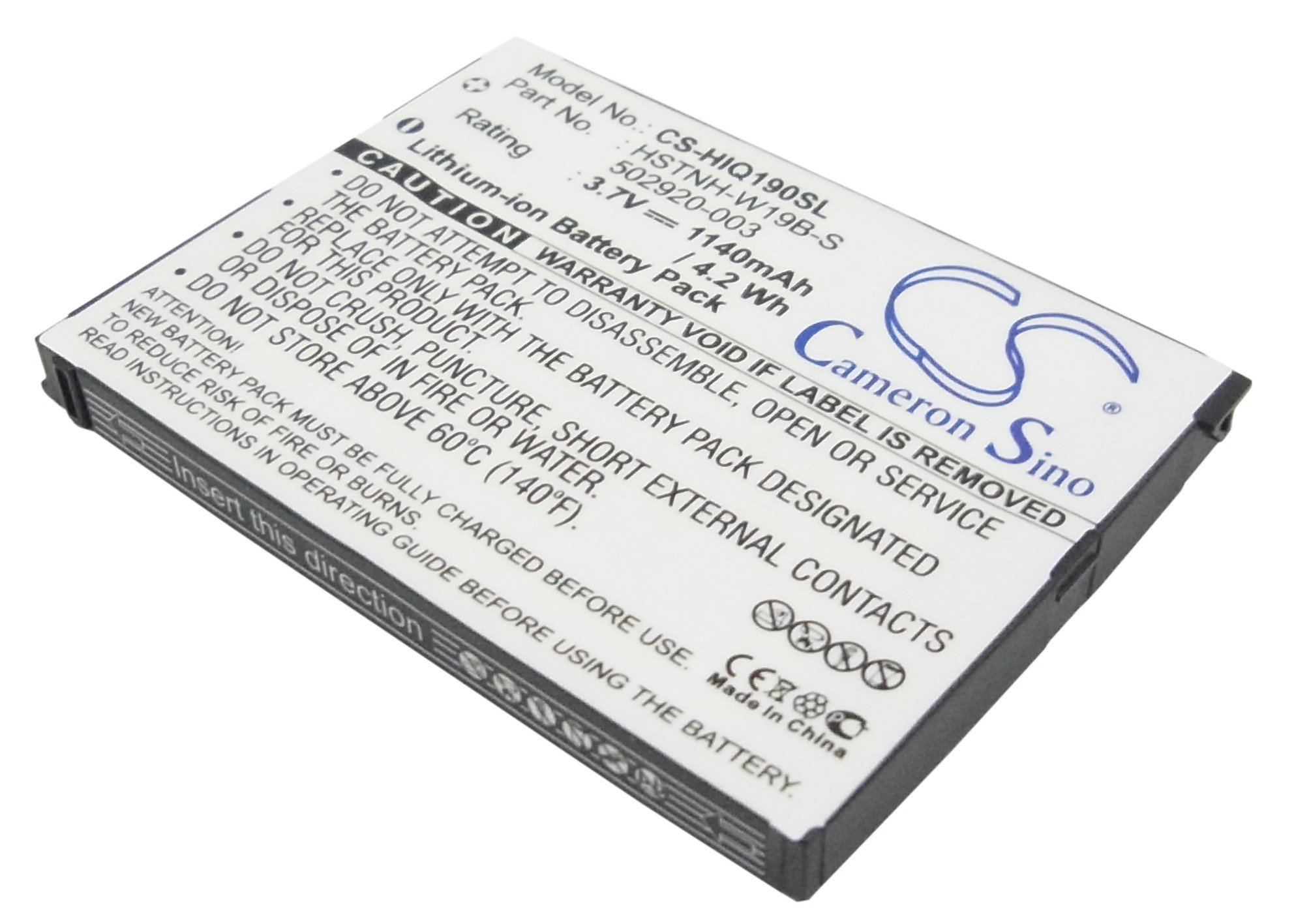 HP iPAQ Data Messenger, HSTNH-C19C аккумулятор Li-ion 1140mAh