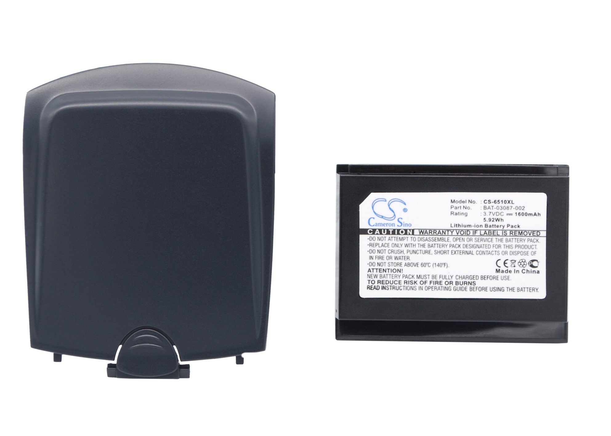 Blackberry 7520 Extended with back cover mobile phone battery Li-ion 1600mAh