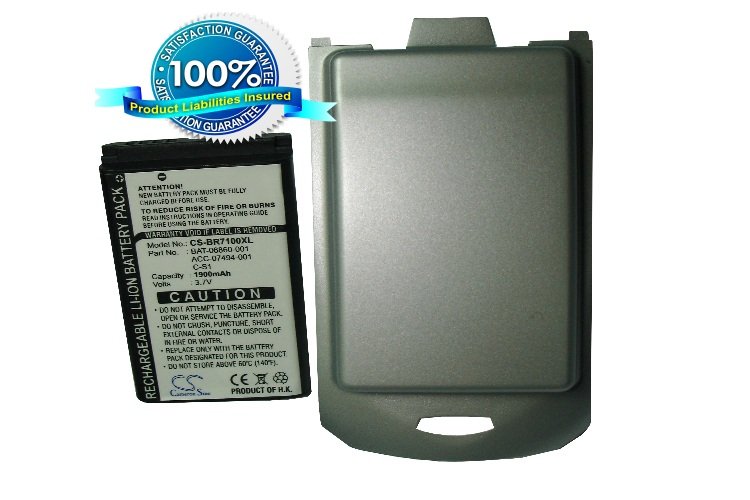 Blackberry 7100 Extended with back cover mobile phone battery Li-ion 1900mAh