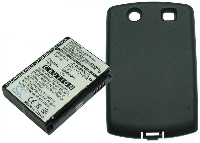 Blackberry 8900 Extended with back cover mobile phone battery Li-ion 2000mAh