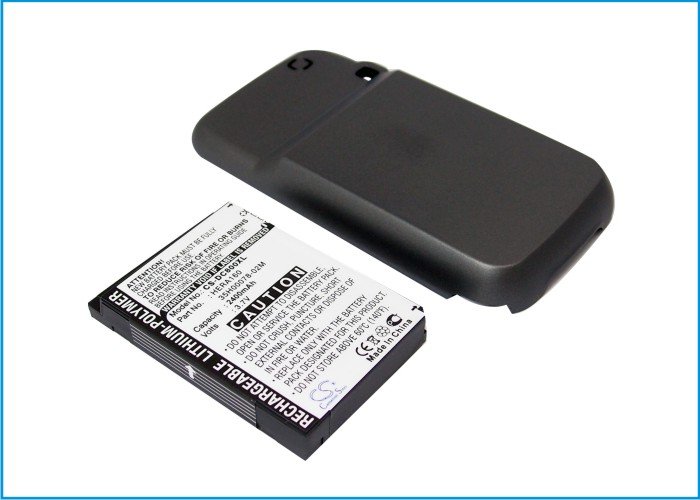 HTC P4350, Herald 100 Extended аккумулятор с новой задней крышкой Li-Polymer аккумулятор 2400mAh