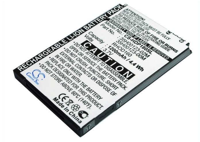 HTC Touch Pro 2, Touch Pro II, T7373, T7377, T7378, T7388, Fortress, Rhodium 100, аккумулятор Li-ion 1200mAh