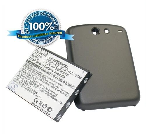 HTC Dragon, PB99100, Nexus One, G5 Extended  uudella takakannella akku Li-ion 2400mAh